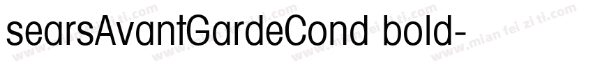 searsAvantGardeCond bold字体转换